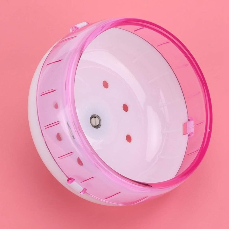 Hamster Running Toy, Plastic Exercise Wheel Super Silent Roller Exercise Running Wheel Toy Rest House Nest Play Toy for Gerbils Chinchillas Hedgehogs Other Small Animals(Pink) pink - BeesActive Australia