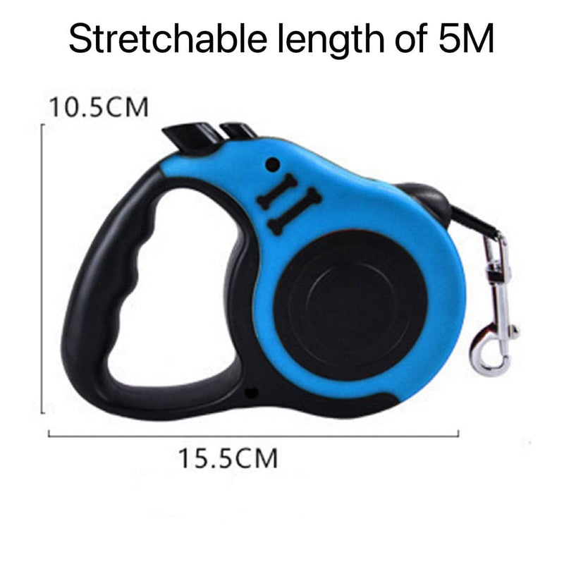 Retractable Dog Leash Lightweight Portable Pet Walking Leash with Folding Bowl Dispenser Rubbish Bags for Small Medium Dogs Cat - BeesActive Australia