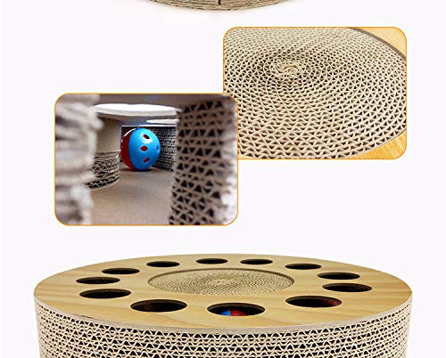 Cat Toy with Sturdy Scratching Pads and 2 Jingly Balls for All Ages of Cats - BeesActive Australia