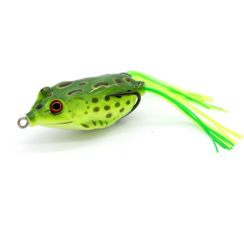 [AUSTRALIA] - Bass Topwater Frog Lures Kit - Soft Plastic Fishing Lures Bait Set 5 Pc - Bass, Pike, Snakehead - Tackle Box for Your Bass Fishing Frogs - Freshwater Fishing Lures Frogs With Skirt 