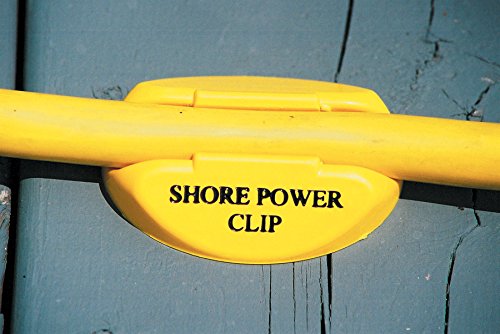 [AUSTRALIA] - Dock Edge + Shore Power Clip Marine Power Cord Holder, Yellow, (4 Pack), 
