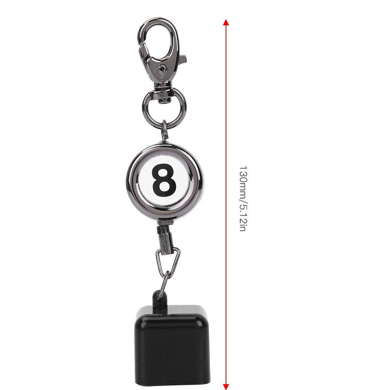 [AUSTRALIA] - Alomejor Billiard Pool Snooker Table Ball Keychains Important Popular Mini Keyrings Cue Chalk Holder Drawing Keys Chain 