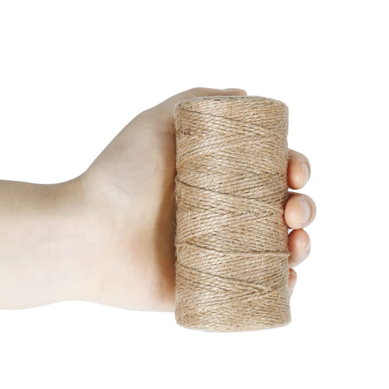 Shintop 328 Feet Natural Jute Twine Best Industrial Packing Materials Heavy Duty Natural Jute Twine for Arts and Crafts and Gardening Applications (328 Feet Twine) 100m - BeesActive Australia