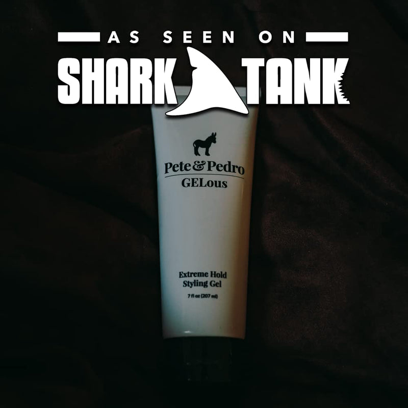 Pete & Pedro GELous - Extreme Hold Styling Hair Gel for Men | Super Strong Hold and High Shine | Gel/Paste Hybrid Provides Slick Wet Hair Look | As Seen on Shark Tank, 7 oz. e) GELous Extreme Hold Styling Gel - BeesActive Australia