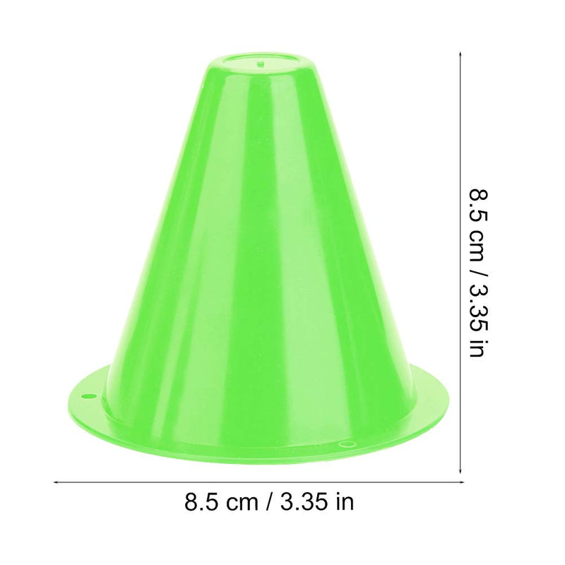 Yosoo Health Gear 3 Inch Soccer Training Cone, 10pcs Training Traffic Cones Football Training Holder Marker for Outdoor Activity Football Soccer Training Green - BeesActive Australia