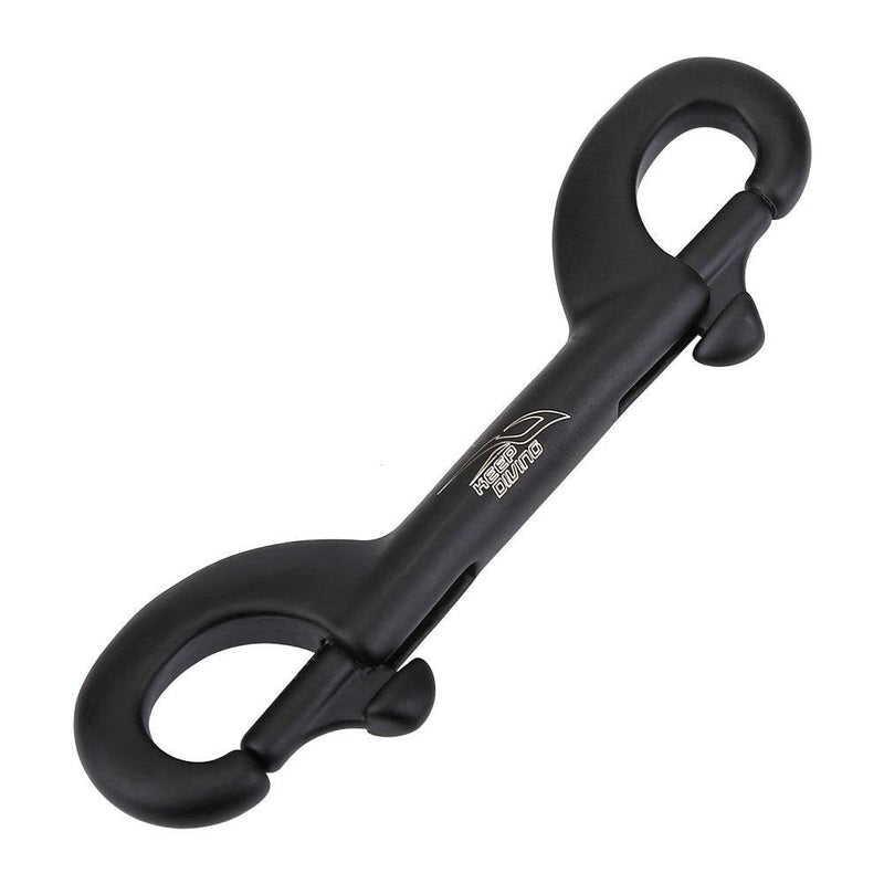 Diving Hook, Durable Stainless Steel Double End Snap Bolt Scuba Diving Buckle for Underwater Diving Black 90mm - BeesActive Australia