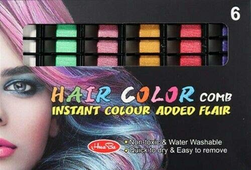 REMOVABLE FASHION HAIR CHALK COMB FOR INSTANT HAIR FLAIR NORMAL AND MATTE COLOURS (MATTE) 1 Count (Pack of 1) - BeesActive Australia
