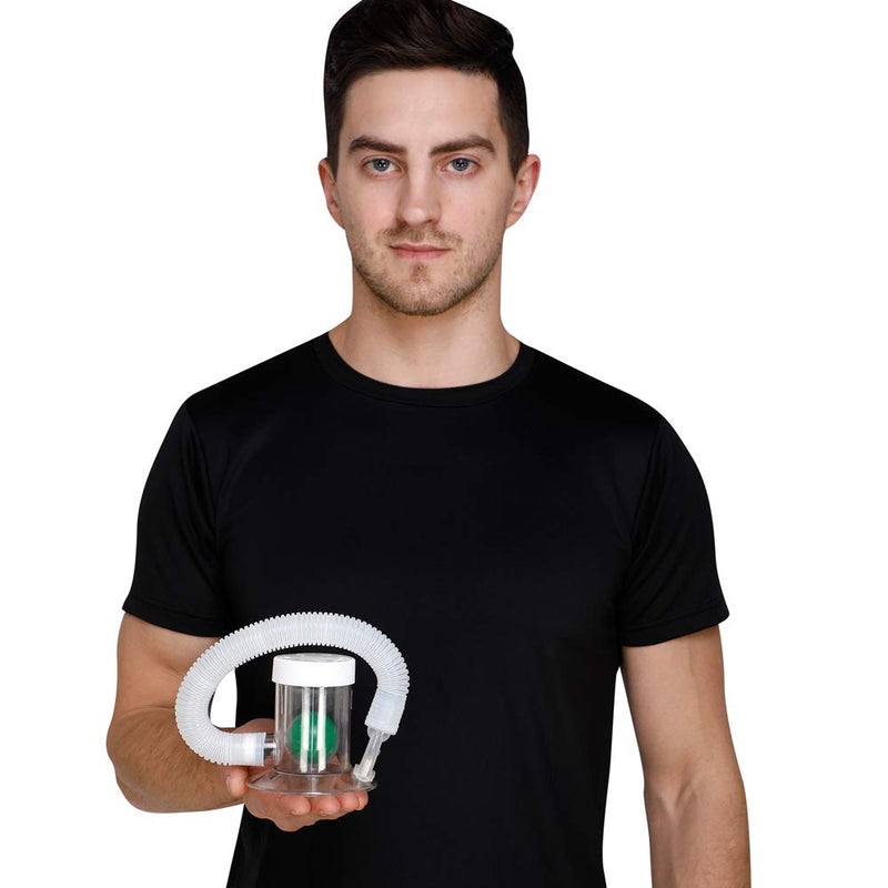 Breath Measurement Device - Compact and Hygienic Lung Exerciser - Manual Graded Setting to Monitor Progress - BeesActive Australia