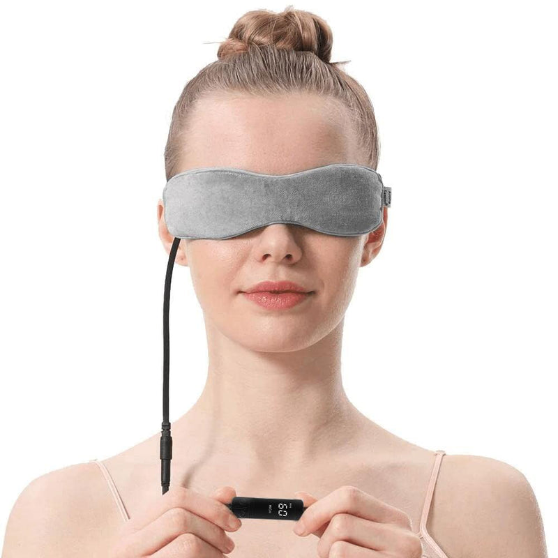 Aroma Season Moist Heated Eye Mask for Blepharitis and Dry Eyes Treatment, Warm Therapy to Unclog Glands, Relieve Stye Eye, Dry Eye Syndrome and MGD (Gray) Gray - BeesActive Australia