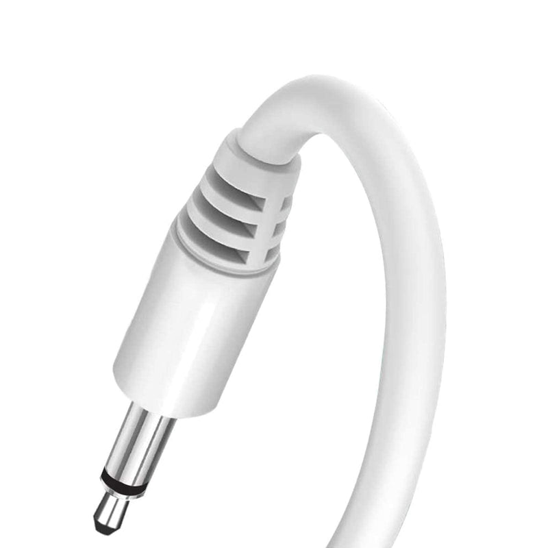 XOPLAY Wand Massager Charging Cable | USB to DC Replacement Charger Cable for Wireless Wand Massagers (White) White - BeesActive Australia