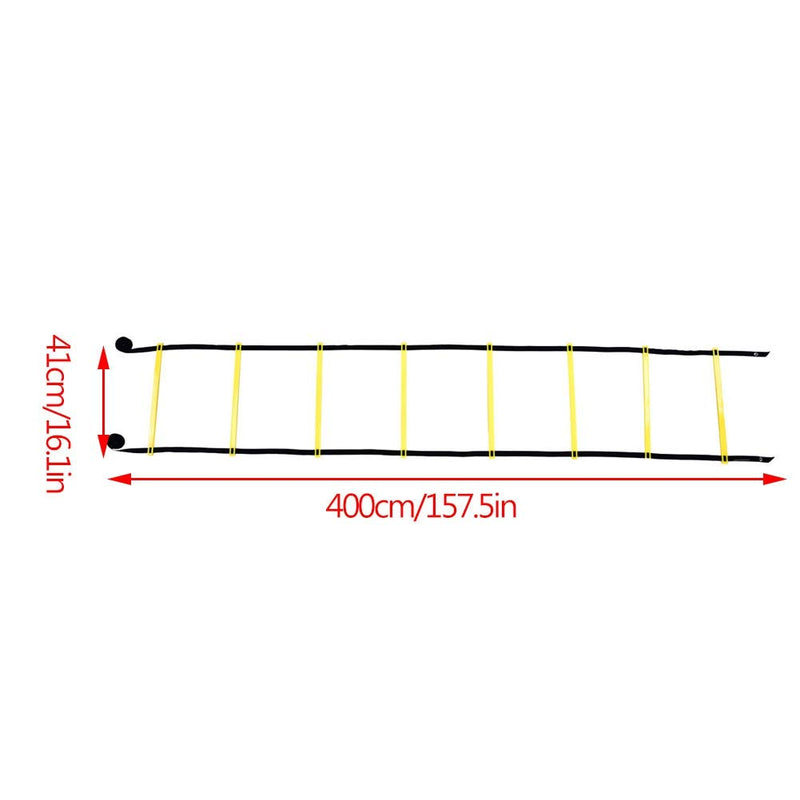 Zerodis Speed Agility Training Kit, 4m Agility Ladder Exercise Workout Equipment Boost Fitness Speed Training Equipment for Soccer, Football - BeesActive Australia