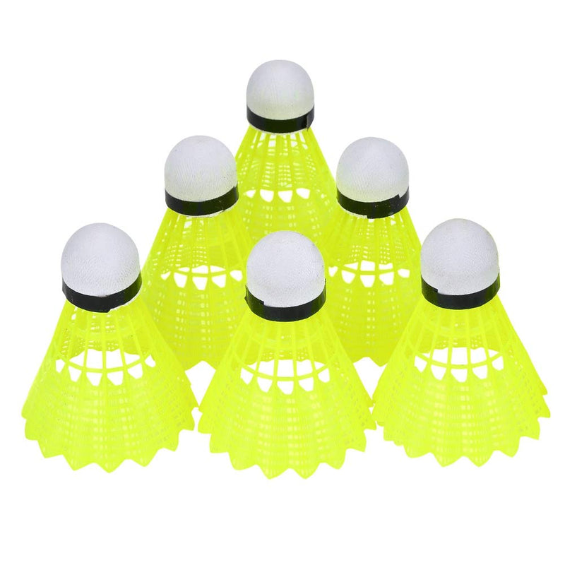 Alomejor 6Pcs Badminton Shuttlecocks Nylon Badminton Ball for Outdoor Sports Training - BeesActive Australia