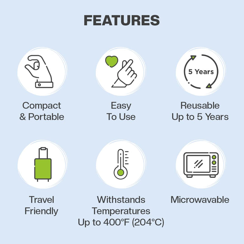 Pee Safe Menstrual Cup Steriliser (1N) | Made with Medical Grade Silicone | Microwave, Compact and User-Friendly - BeesActive Australia