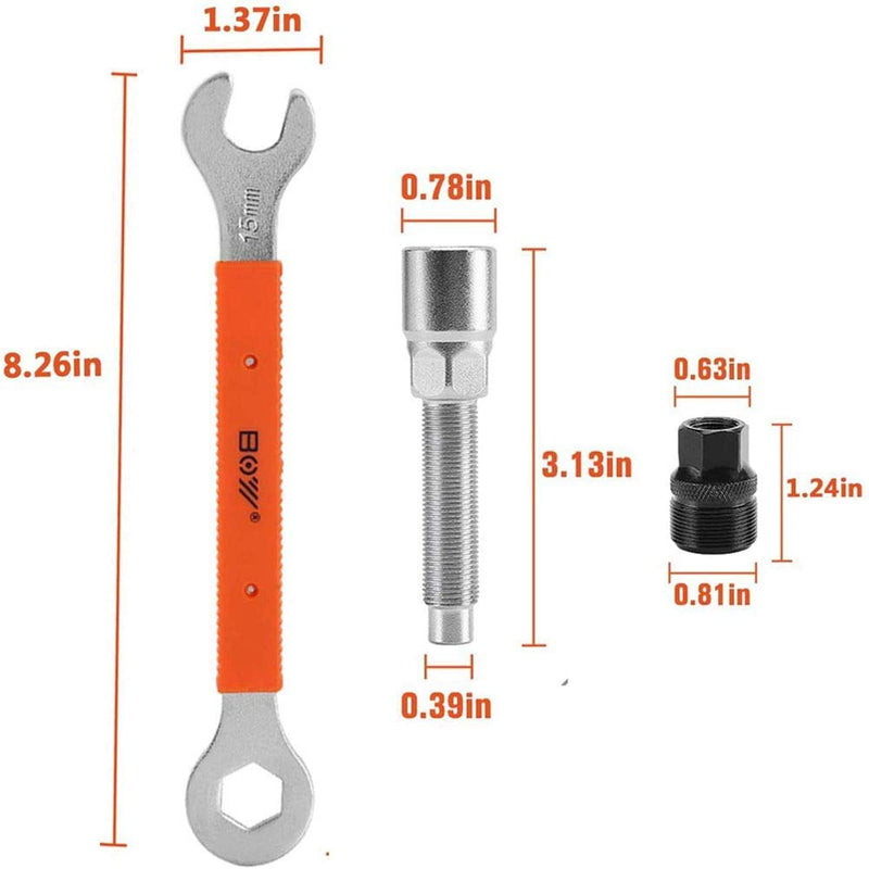 Bike 2 in 1 Wrench Spanner+Crank Extractor Puller Removal Tool for Mountain Bike, MTB, BMX - BeesActive Australia