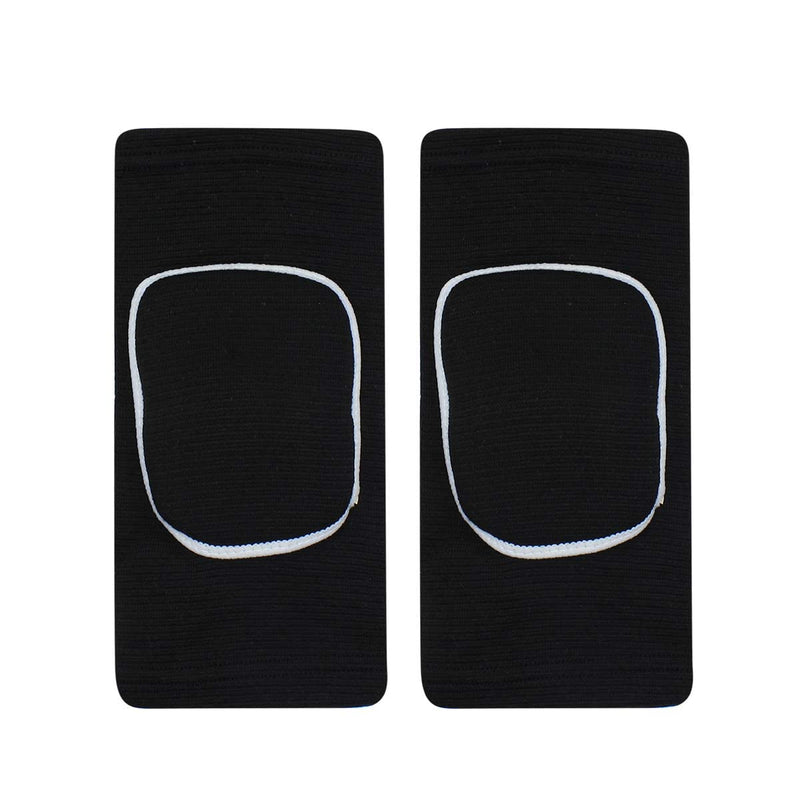 Unisex Kids Sponge Knee Pads Knee Warmer Elastic Protective Padded Knee Support Breathable Flexible for Outdoor Sports Volleyball Skating Dance M black - BeesActive Australia