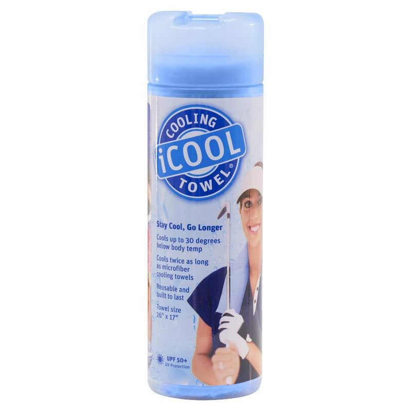 FROGG TOGGS iCOOL PVA Cooling Towel 26" x 17" Sky Blue - BeesActive Australia