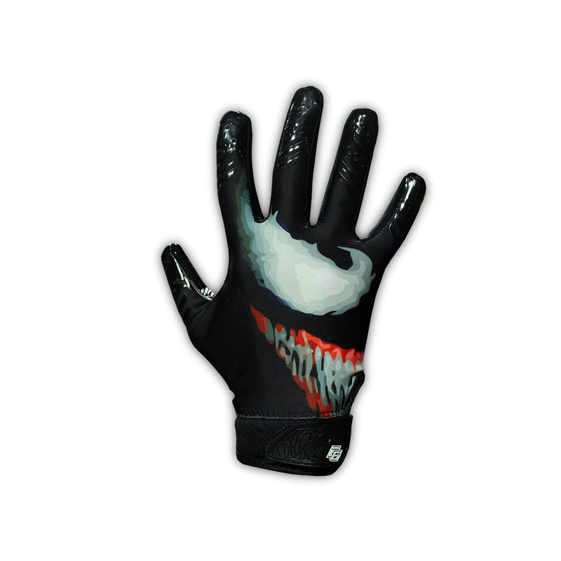Taqcha Youth Villain Football Gloves - Tacky Grip Skin Tight Youth Football Gloves - Enhanced Performance Football Gloves Youth - Pro Elite Super Sticky Receiver Football Gloves - Youth Sizes Youth M - L - BeesActive Australia