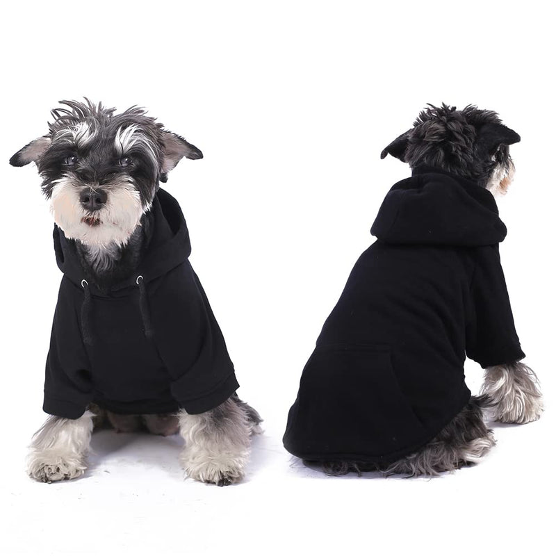 Furryilla Pet Clothes for Dog, Dog Hoodies Sweatshirt with Hood and Pockets for Small Dogs Large Black Dog Hoodie - BeesActive Australia