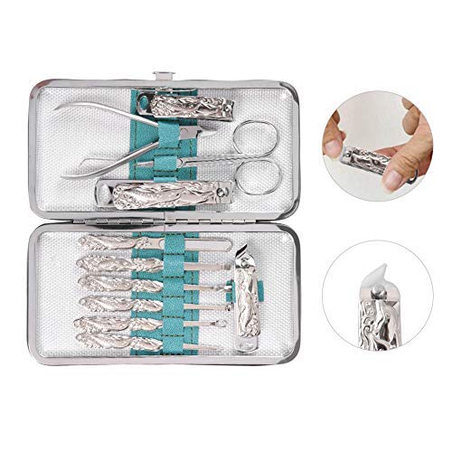 Nail Clipper Set, 11pcs Professional Stainless Steel Manicure Pedicure Kit for Nail Care Pedicure and Manicure,Nail Care Tools with a Travel Case - BeesActive Australia