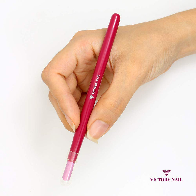 VICTORY NAIL 5PCS Victory Ceramic Stone Pink Pusher Cuticle Remover Stick Stone Sanding Nail File - BeesActive Australia