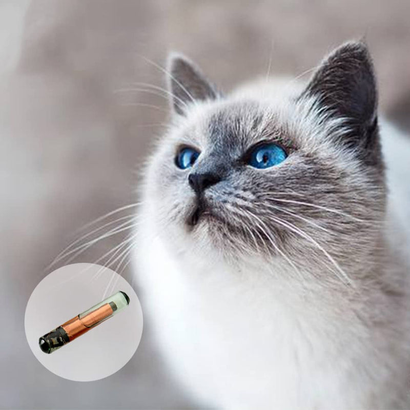 5 Packs 1.4x8mm, ISENVO Pet Microchips 134.2khz Registration Animal Implant Chip FDX-B Pet ID Microchip for Dog Cat Cow Pig Rabbit Pigeon Fish 5 Packs - BeesActive Australia