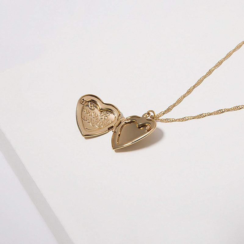 Jakawin Layered Necklace Gold Multi-layered Heart Pendant Necklaces Adjustable Layered Chain for Women and Girls NK159 - BeesActive Australia