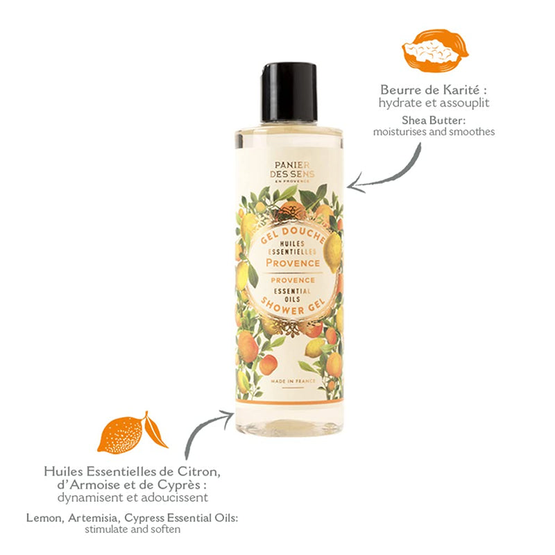 Panier des Sens Shower gel Provence - Made in France - 8.4 Floz/250ml - BeesActive Australia