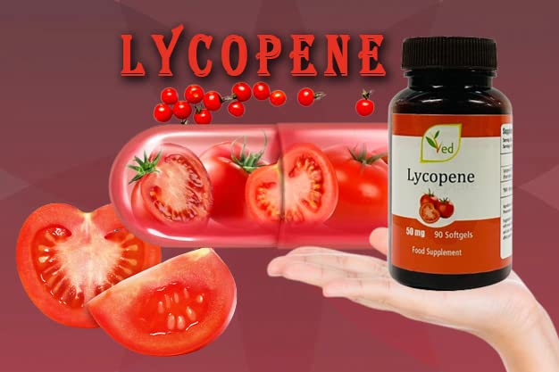 Ved Lycopene Supplement | 50mg x 90 Softgels - 50 mg Lycopene per Softgel ( from natural tomato extract) - BeesActive Australia