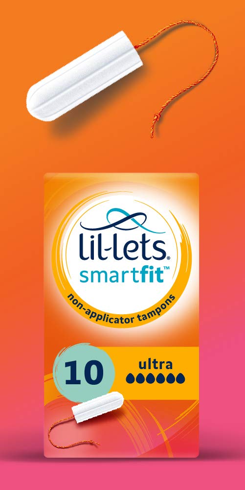 Lil-Lets Non-Applicator Ultra Tampons, Pack of 10 & Non-Applicator Super Plus Tampons, 1 Pack of 16, Heavy Flow - BeesActive Australia
