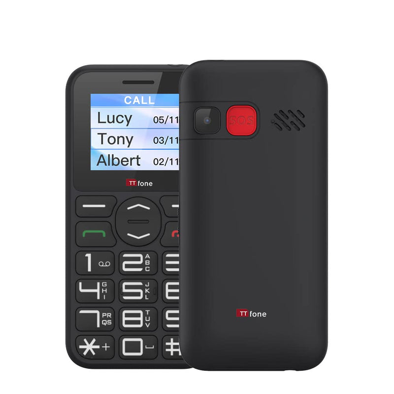 TTfone TT190 Big Button Basic Senior Unlocked Emergency Mobile Phone - Simple Cheapest Phone (with Mains Charger) with Mains Charger - BeesActive Australia