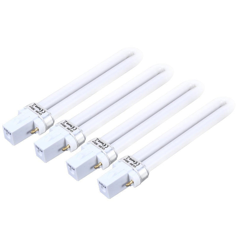 4 pcs 9 W Replacement UV Tube 365nm Lamp Bulb Tube for Nail Art Dryer UV Lamp Light - BeesActive Australia