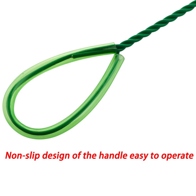 DQITJ 4 Pcs Aquarium Fish Net, Quick Catch Mesh Nylon Fishing Nets with Plastic Handle, 4-Inch (Green) - BeesActive Australia