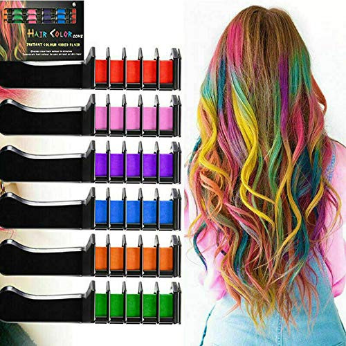 REMOVABLE FASHION HAIR CHALK COMB FOR INSTANT HAIR FLAIR NORMAL AND MATTE COLOURS (MATTE) 1 Count (Pack of 1) - BeesActive Australia