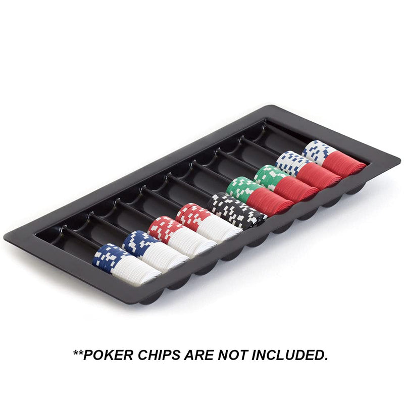 GSE Games & Sports Expert Casino Poker Table Plastic Chip Trays (Several Styles Available) 9 Row - Holds 450 Chips - BeesActive Australia