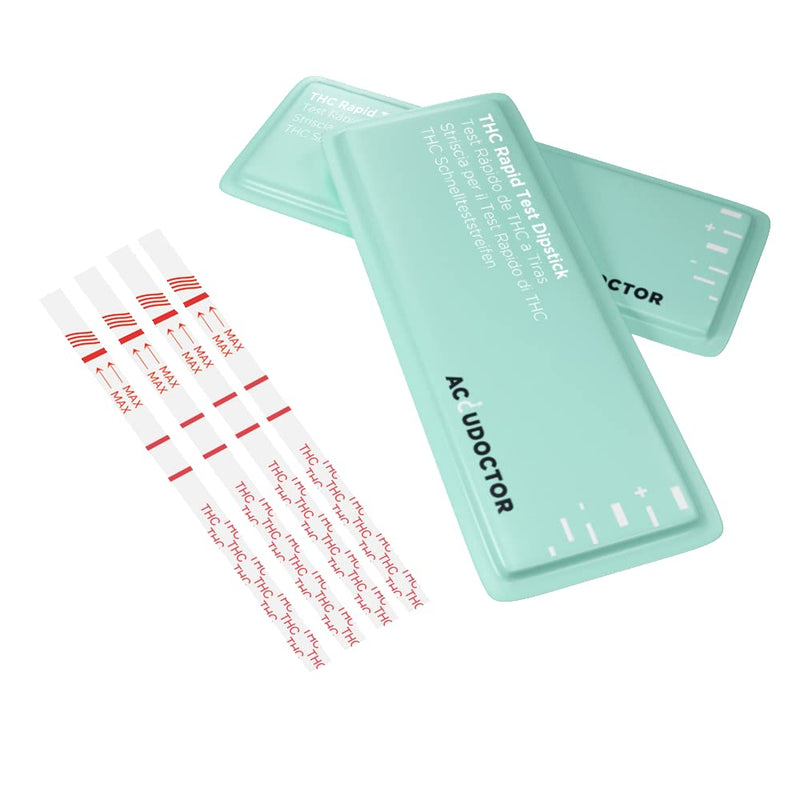 10 Accudoctor Marijuana Cannabis THC Drug Test 25 ng/ml canabis Strips in Urine Quick Drug Strips One Reactive Detection Anti-Drug Kit Tests Rapid Step One panel at home drugs screen level srug sticks - BeesActive Australia