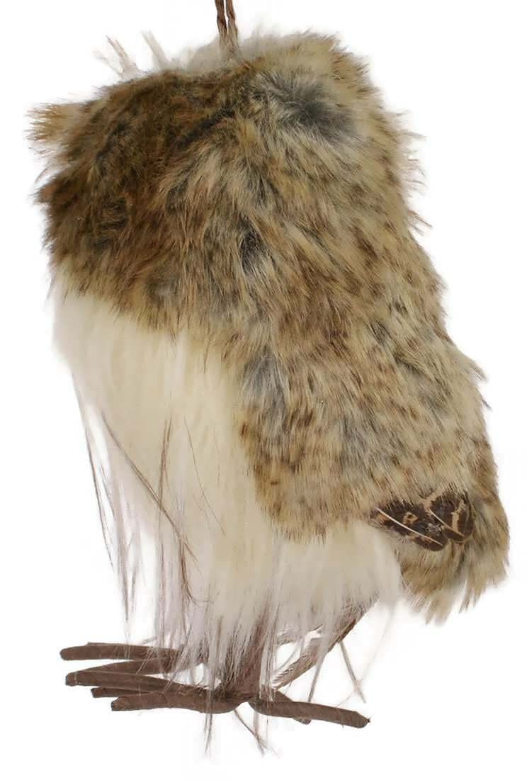 Plush Brown Owl Ornaments, 2 Assorted - BeesActive Australia