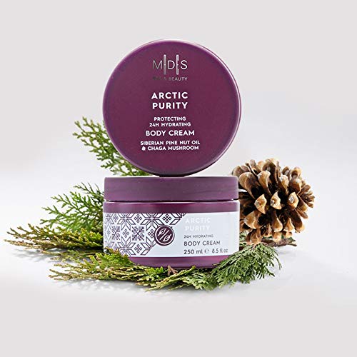 Mades Cosmetics Arctic Purity Siberian Pine Nut Oil & Chaga Mushroom Protecting 24H Hydrating Body Cream, 250Ml - BeesActive Australia