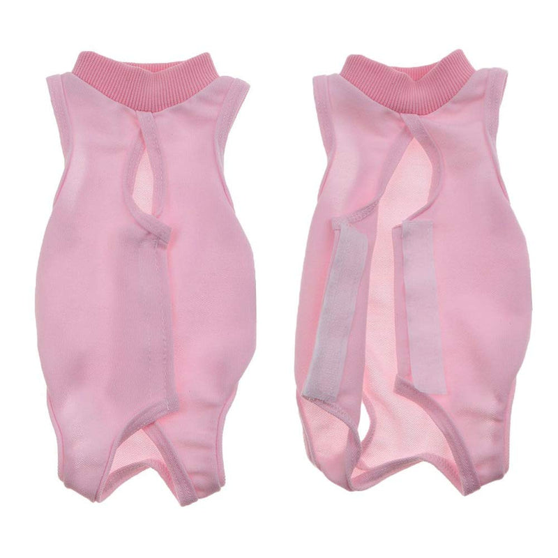 Coppthinktu Cat Recovery Suit for Abdominal Wounds or Skin Diseases, Breathable E-Collar Alternative for Cats and Dogs, After Surgery Wear Anti Licking Wounds Medium Pink - BeesActive Australia