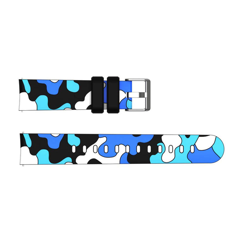 TenCloud 4-Pack Bands Compatible with Lintelek ID205L/ ID205S/ ID205U Smart Watch Bands Replacement Silicone Straps 19MM No Fading Camo Wristbands for ID205L - BeesActive Australia