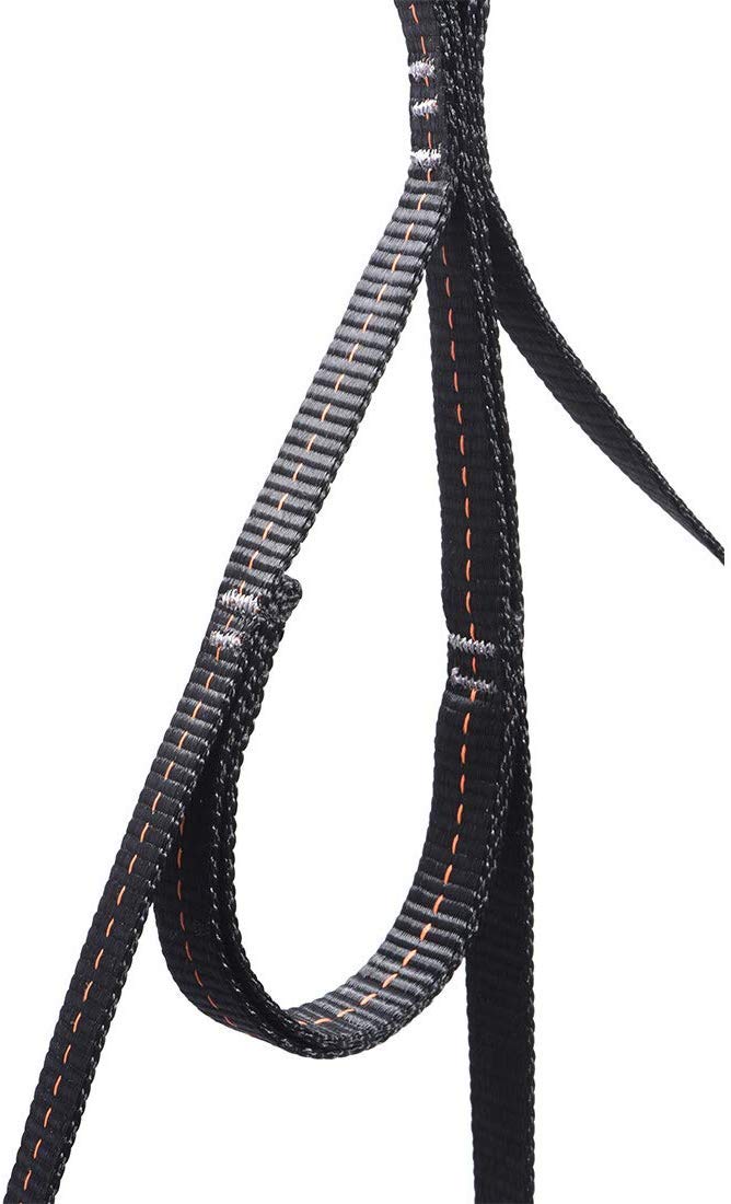 KAILAS Climbing Aider 5 Step/Quick Aider Adjustable Etrier Lightweight for Rock Climbing Rescue Climbing Etrier Foot Ascender Ascending Loop Webbing Ladder Hanging Rope Work at Height 5 Step Aider Black - BeesActive Australia