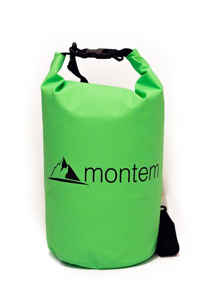 [AUSTRALIA] - Montem Premium Waterproof Bag/Roll Top Dry Bag - Perfect for Kayaking/Boating/Canoeing/Fishing/Rafting/Swimming/Camping/Snowboarding Green 5L 