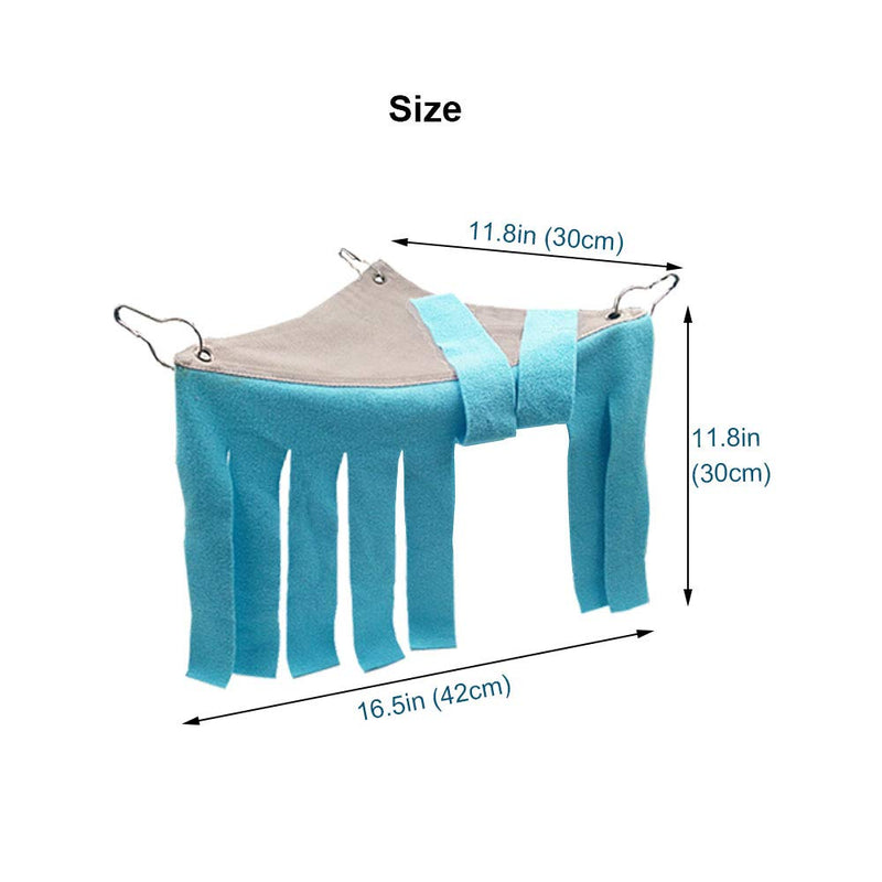 RIOUSSI Guinea Pig Hideout Hideaway Corner Fleece Toys Cage Accessories with Reversible Sides S-12" x 12" x 12" geometric - BeesActive Australia