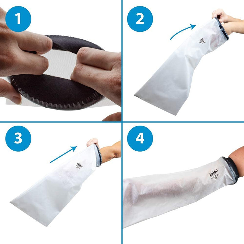 LimbO Waterproof Protectors Cast and Dressing Cover - Adult Full Arm (M60L: 25-29 cm Upper Arm Circ.) M60L: 25-29 cm Upper Arm Circ. - BeesActive Australia