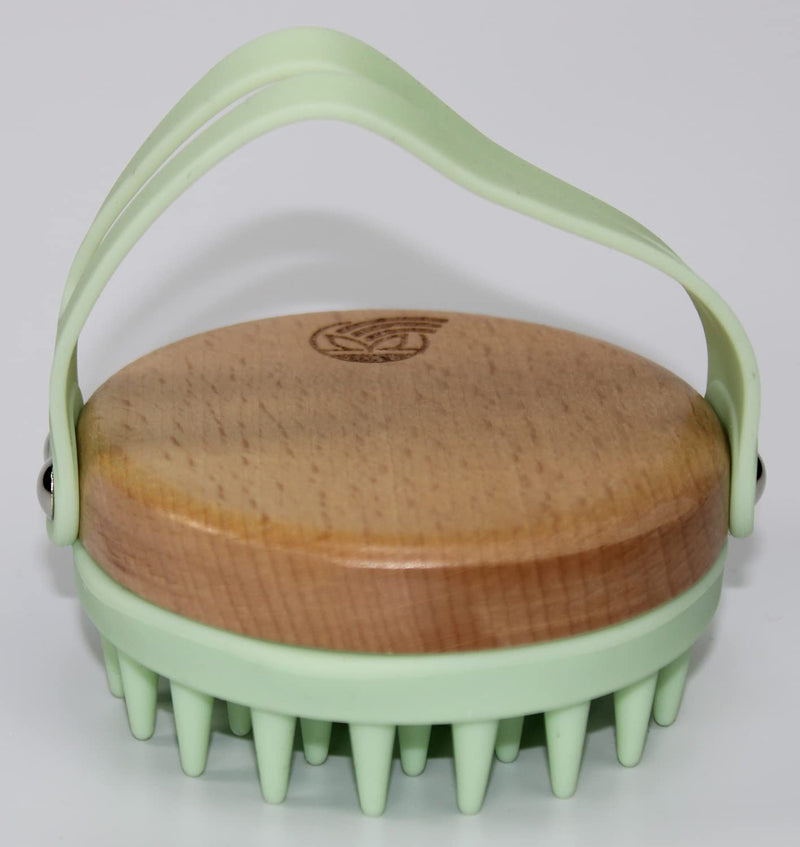 Bodylife Home Scalp Massager Shampoo Brush Soft Silicone Bristles For Hair & Scalp Care Green - BeesActive Australia