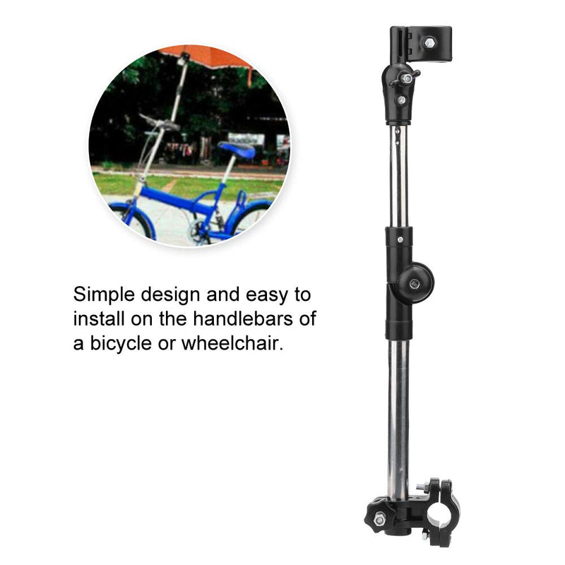Haofy Wheelchair Umbrella Holder, Wheelchair Stroller Bicycle Umbrella Attachment Handle Bar Holder Clamp Supporter Connector - BeesActive Australia