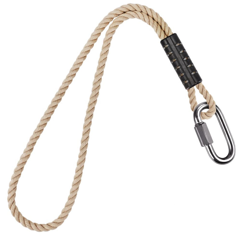BeneLabel Poseidon Series Sewn Prusik Loops Ropes, Safety, 19", Diameter 2/5", 2 Pack, Beige off-white - BeesActive Australia