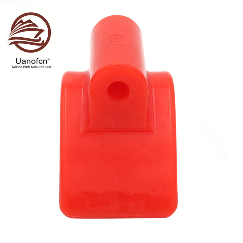 [AUSTRALIA] - UANOFCN 3 Inch 'V'Mounting Width Bow Stop Roller for Boat Trailer Non Marking red，Polyurethane 