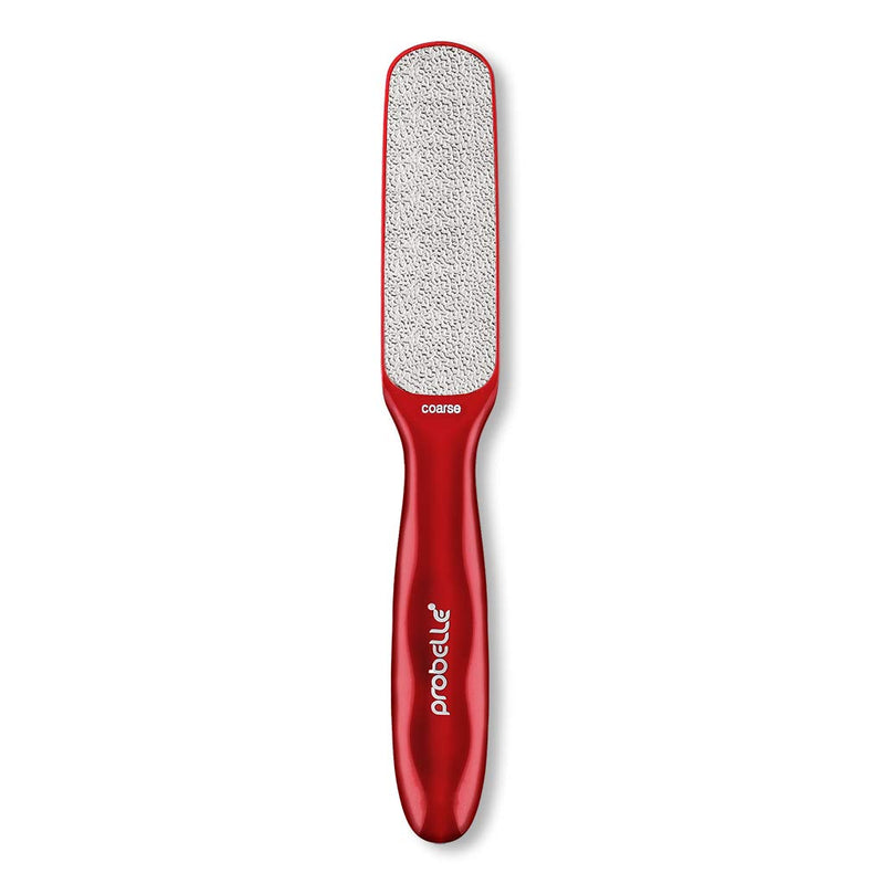 Probelle Double Sided Multidirectional Nickel Foot File Callus Remover - Immediately reduces calluses and corns to powder for instant results, safe tool (Red) Red - BeesActive Australia