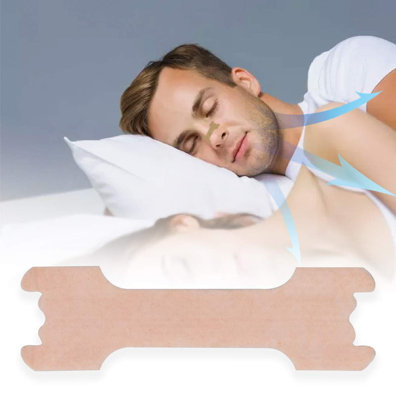 RZJZGZ 120 Pcs Upgraded Anti Snoring Nasal Strips Large Breathe Better Good Sleeping Nasal Pads (120 PCS, 66x19mm) - BeesActive Australia