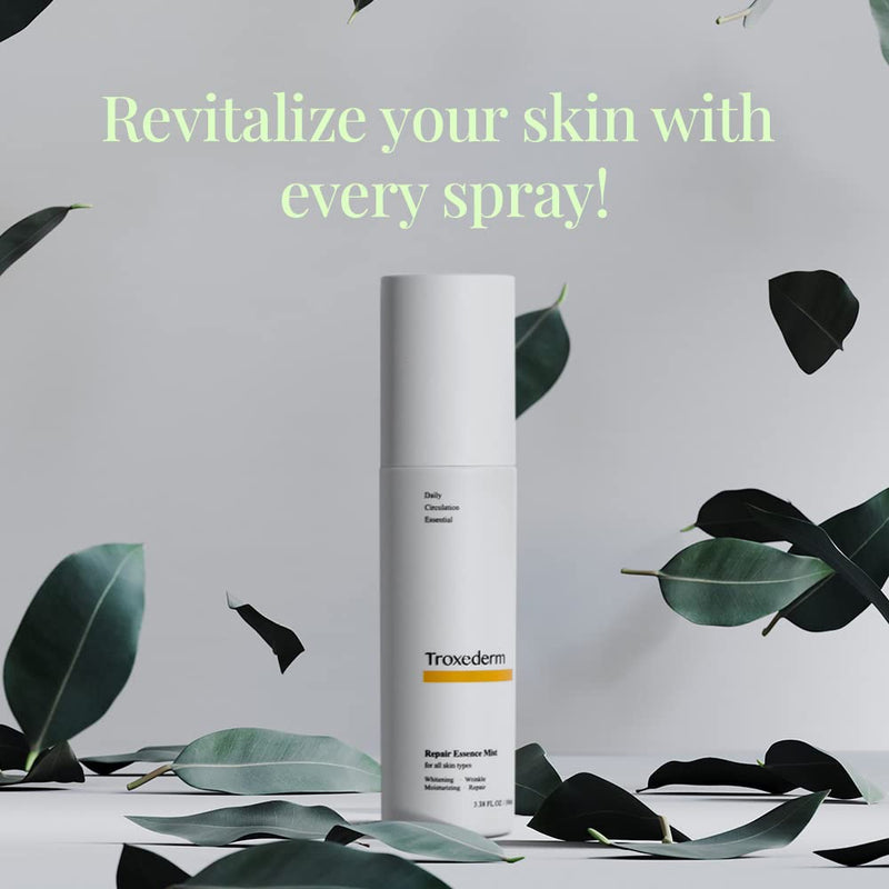 TROXEDERM Repair Essence Face Mist - Fineline Care, Powered Soothing Mist for Skin Redness, Enriched with Niacinamide, Troxerutin and Centella Asiatica for All Skin Types 3.38 Fl.oz 3.38 Fl Oz (Pack of 1) - BeesActive Australia